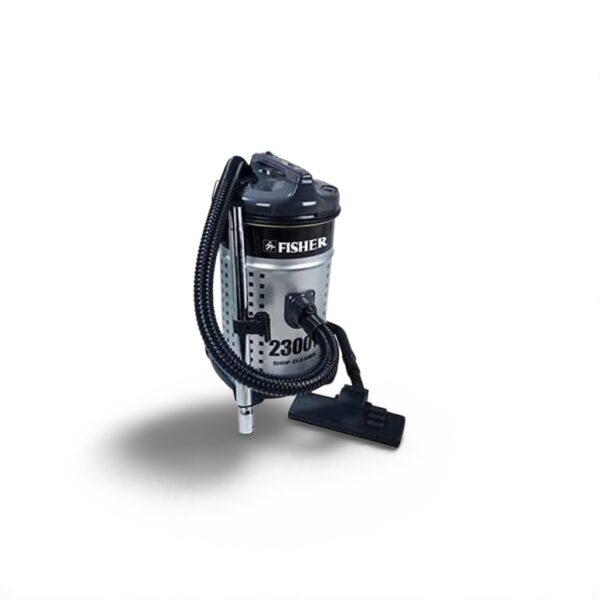 مكنسة برميل فيشر - 20 لتر - فضي