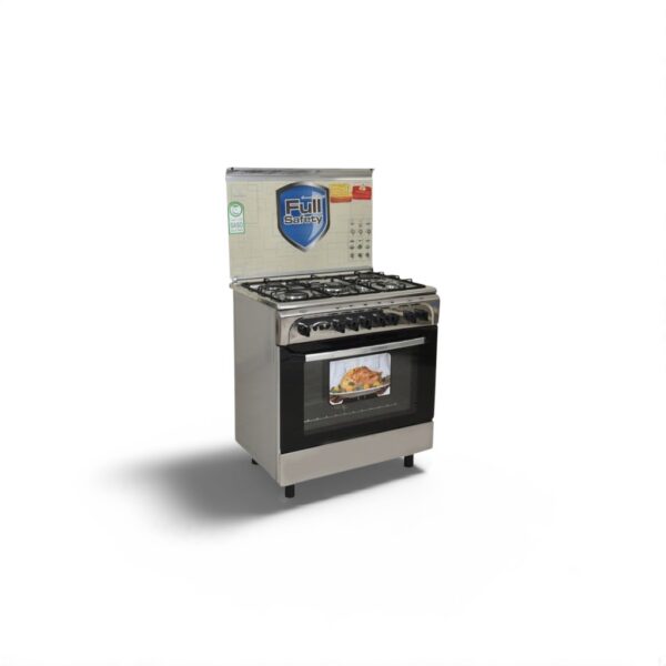 فرن غاز كرونى 55*80 سم 5 شعلات - ستيل