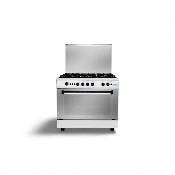 فرن غاز كرونى 60*90 سم 5 شعلات - ستيل