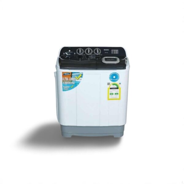 غسالة حوضين بيسك 6 كيلو - ابيض