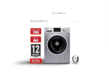 غسالة ١٢ كيلو بناسونيك تنشيف 100% - سلفر