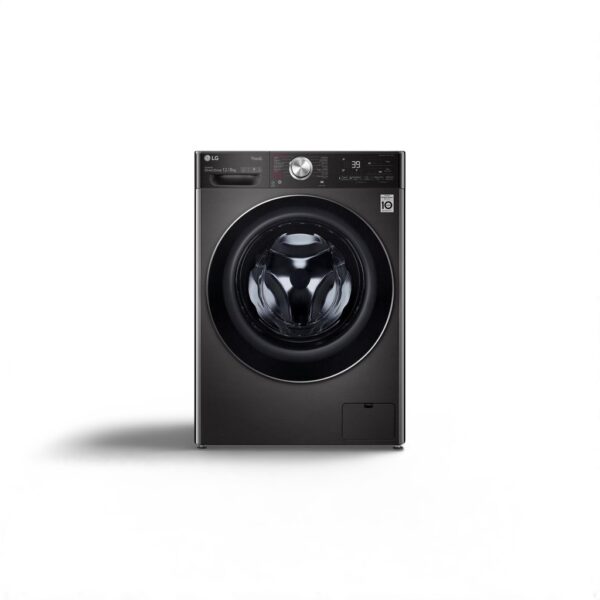 غسالة ١٢ كيلو ال جي أمامي تجفيف 100% - ستيل غسالة       L.G - WSV 1208 BST (WT)