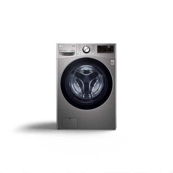 غسالة اتوماتيك ال جي 15 كيلو تحميل امامي WF1510XMT - ستيل
