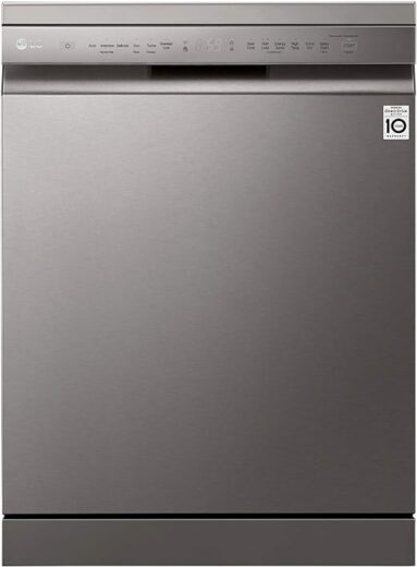 غسالة صحون lg بخار 14 مكان 9 برامج - فضي