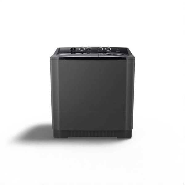 غسالة حوضين ال جي 14 كجم تحميل علوى - اسود
